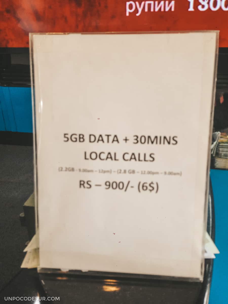 Tarjeta SIM Sri Lanka